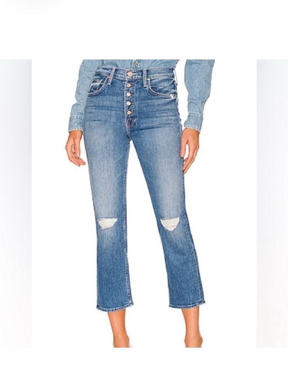 MOTHER The Pixie Tomcat Crop - Not cut and pasted. Size 27.